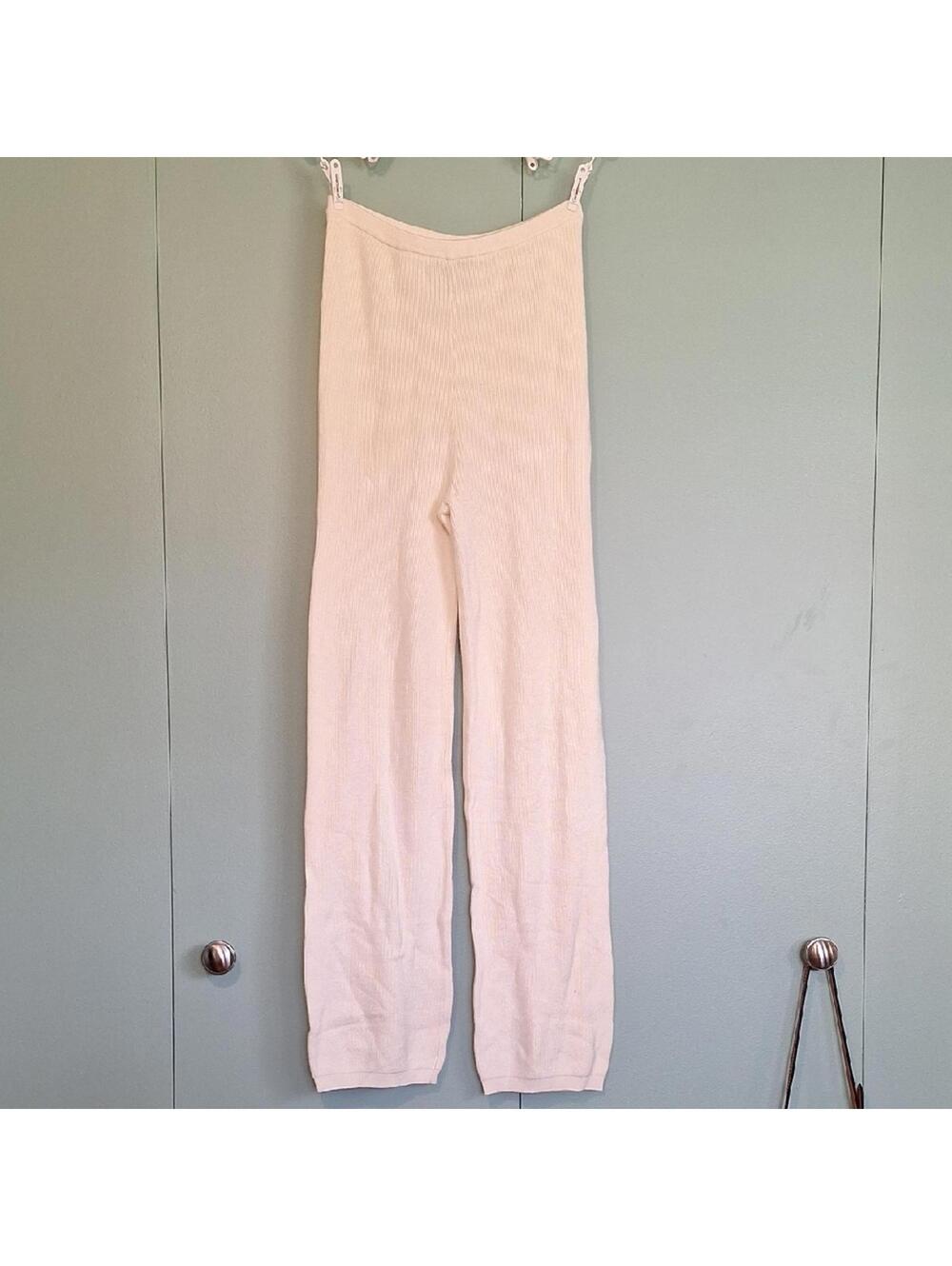 Brunette The Label Cream Knit Comfort Lounge Pant Size Medium Large